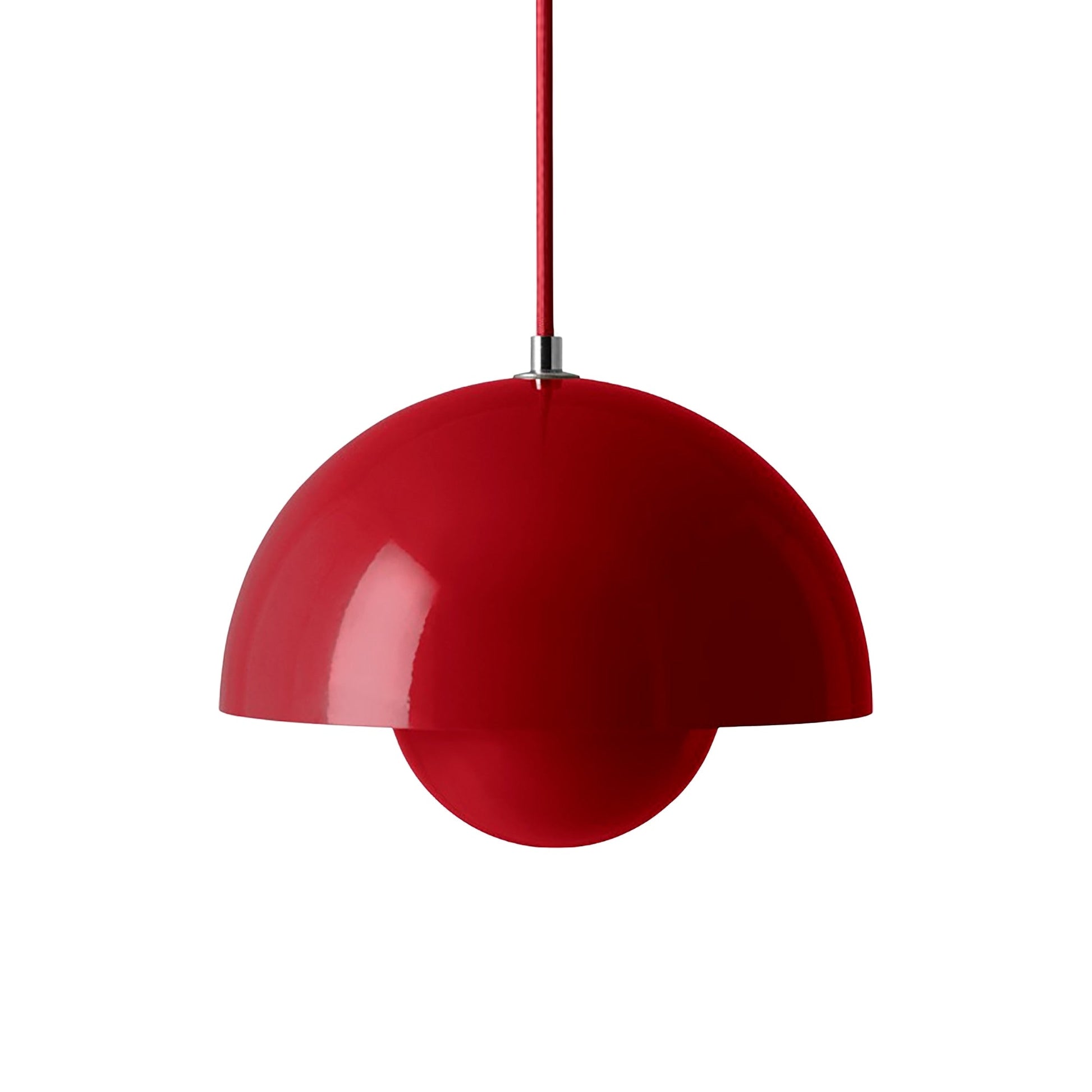 Flowerpot VP Pendant Light in Vermilion Red (9.1-Inch).