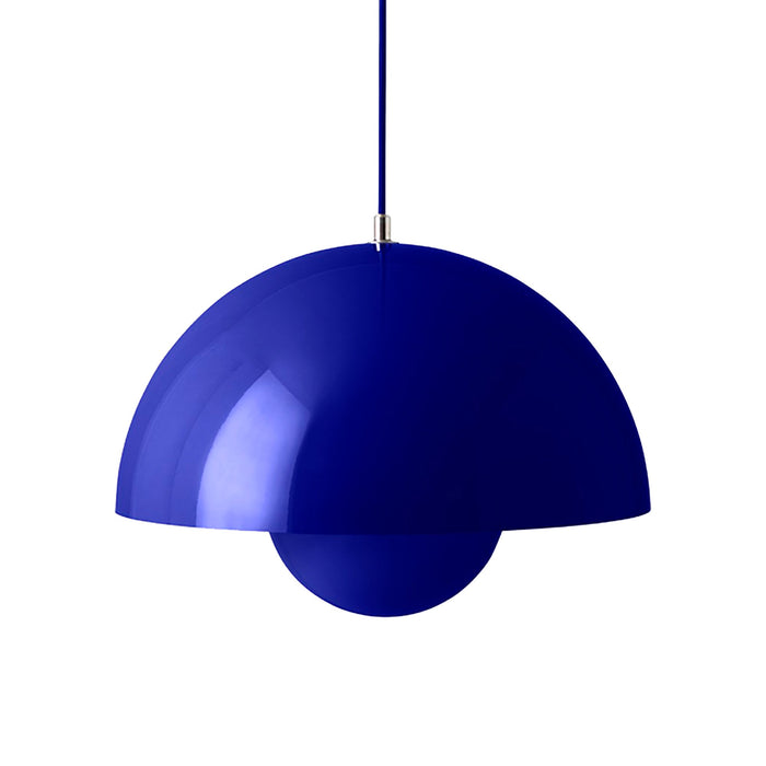 Flowerpot Pendant Light in Cobalt Blue (14.6-Inch).