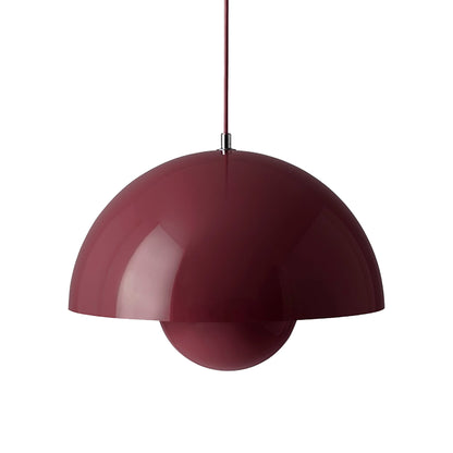 Flowerpot VP Pendant Light in Dark Plum (14.6-Inch).