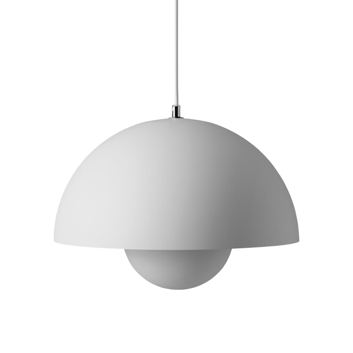 Flowerpot VP Pendant Light in Matt Light Grey (14.6-Inch).