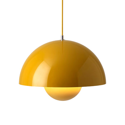 Flowerpot VP Pendant Light in Mustard (14.6-Inch).