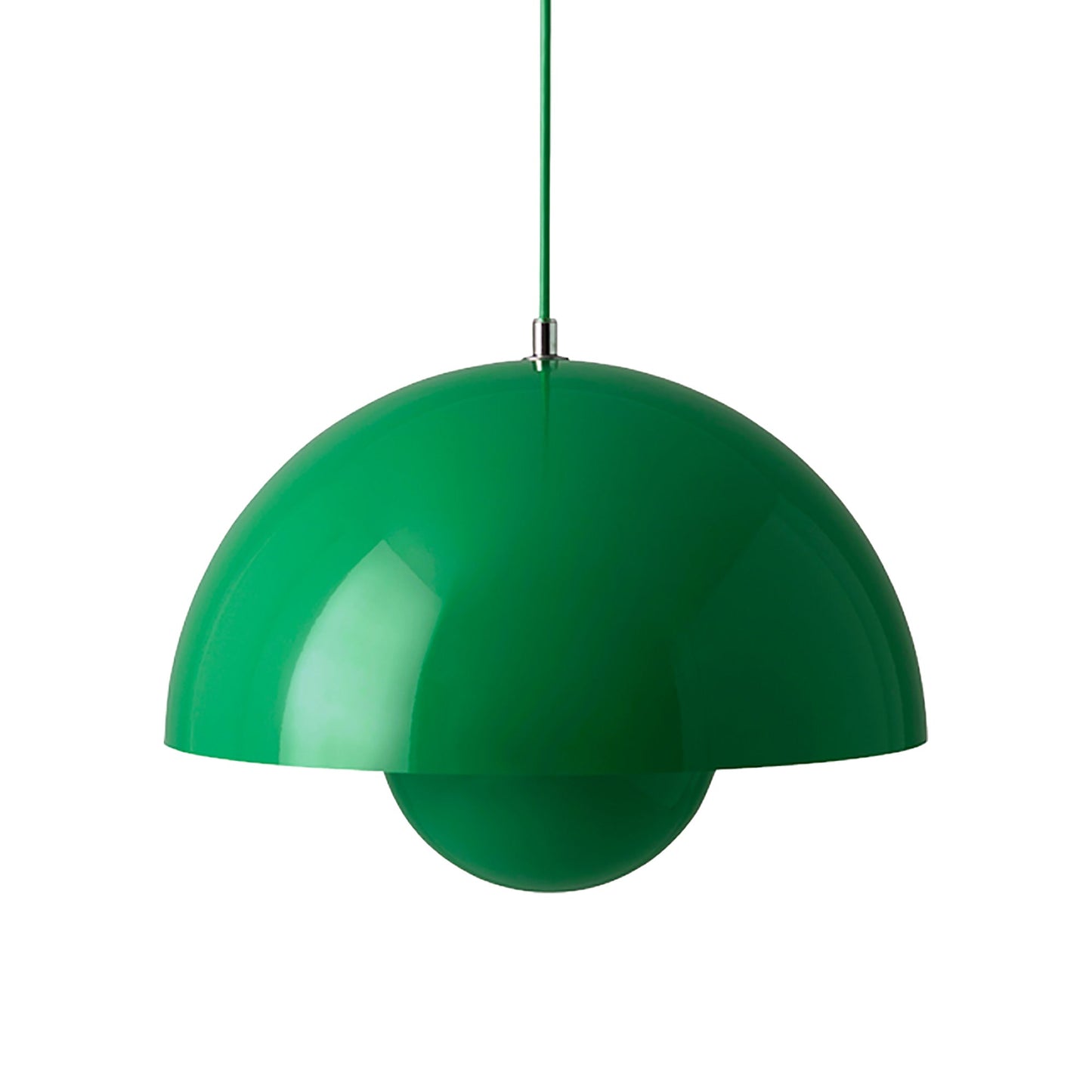 Flowerpot VP Pendant Light in Signal Green (14.6-Inch).