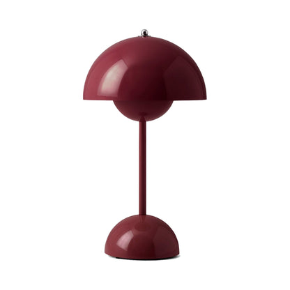 Flowerpot VP9 Portable Table Lamp in Dark Plum.