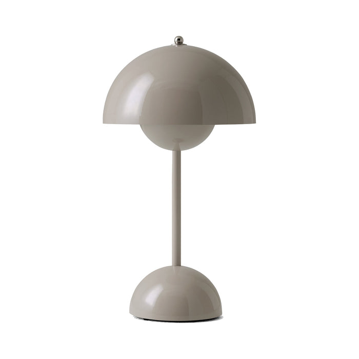 Flowerpot Portable Table Lamp in Grey Beige.