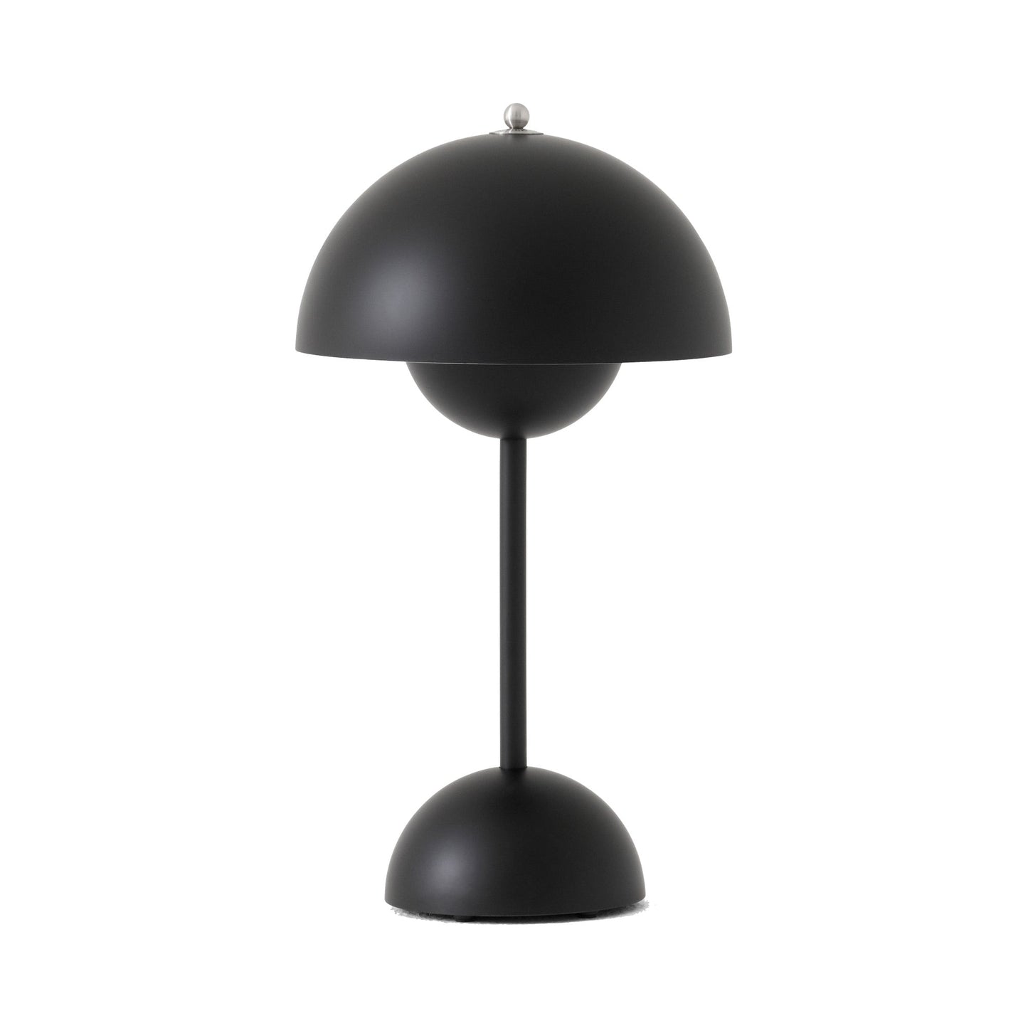 Flowerpot VP9 Portable Table Lamp in Matt Black.