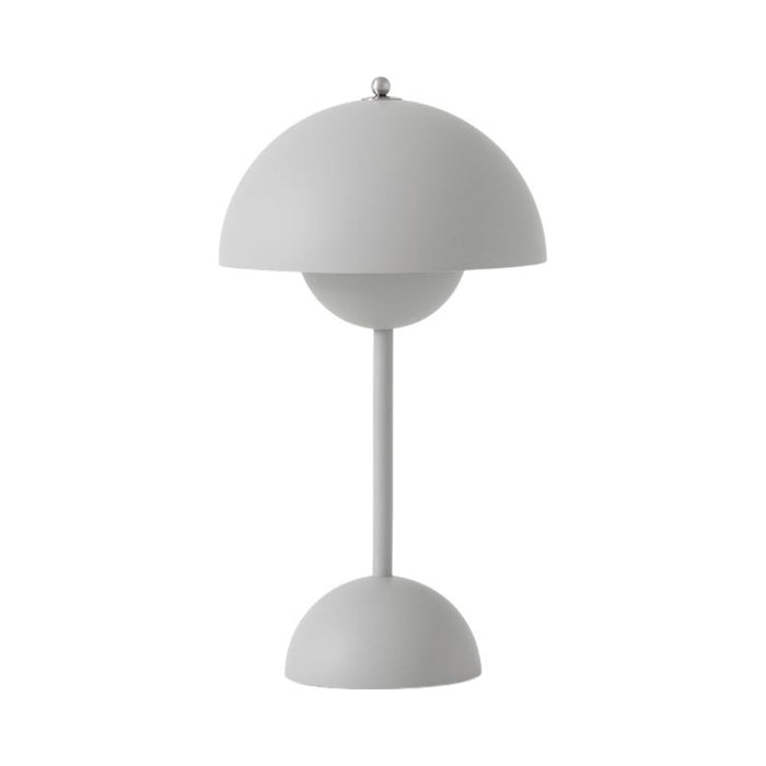 Flowerpot Portable Table Lamp in Matt Light Grey.