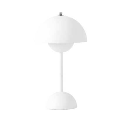 Flowerpot VP9 Portable Table Lamp in Matt White.