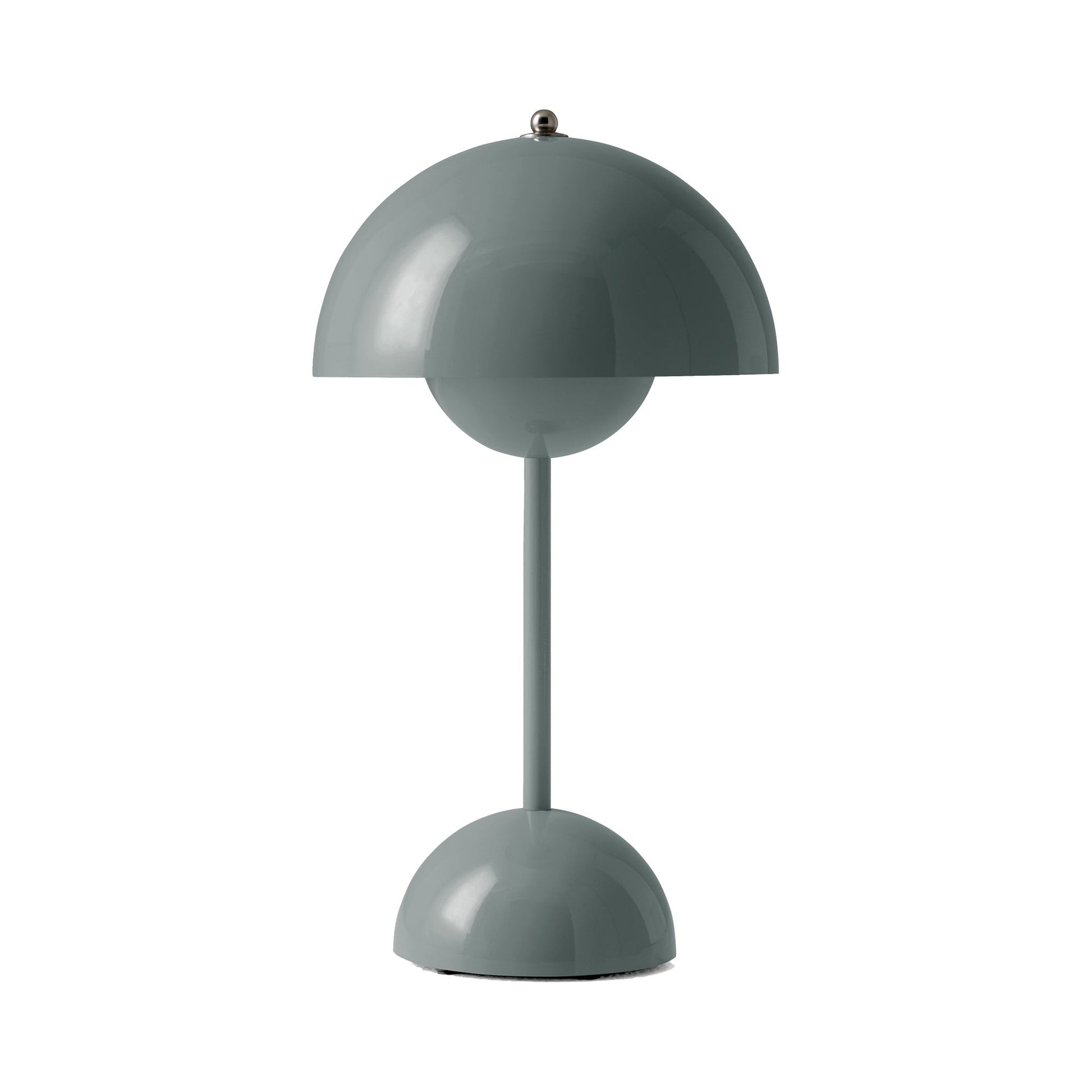 Flowerpot VP9 Portable Table Lamp in Stone Blue.