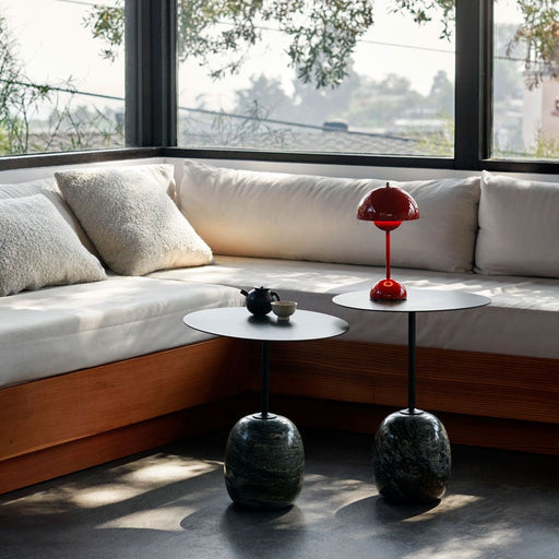 Flowerpot Portable Table Lamp in living room.