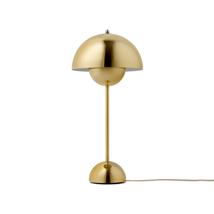 Flowerpot Table Lamp in Brass-Plated.