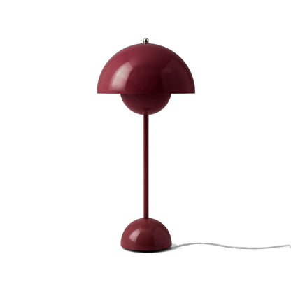 Flowerpot VP3 Table Lamp in Dark Plum.