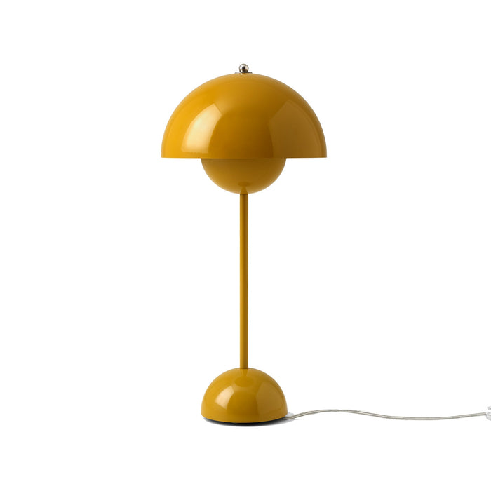 Flowerpot Table Lamp in Mustard.