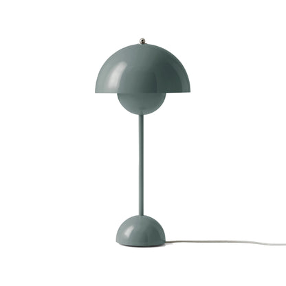 Flowerpot VP3 Table Lamp in Stone Blue.