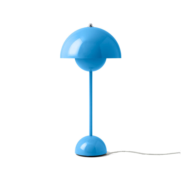 Flowerpot Table Lamp in Swim Blue.