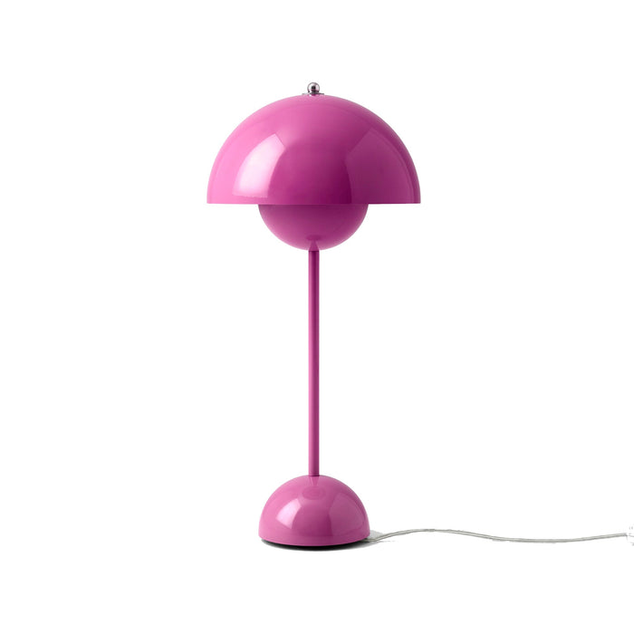 Flowerpot Table Lamp in Tangy Pink.