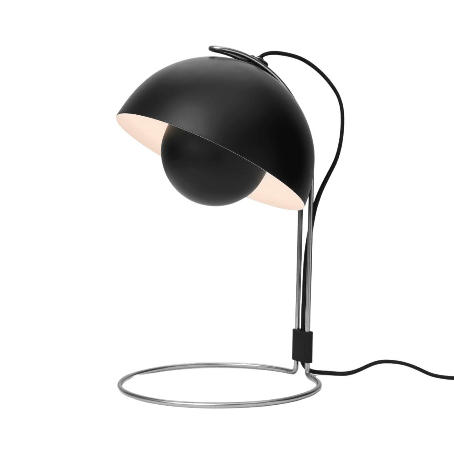 Flowerpot VP4 Table Lamp in Matt Black.