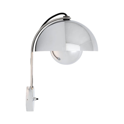 Flowerpot VP8 Wall Light in Chrome-Plated (Hardwired).