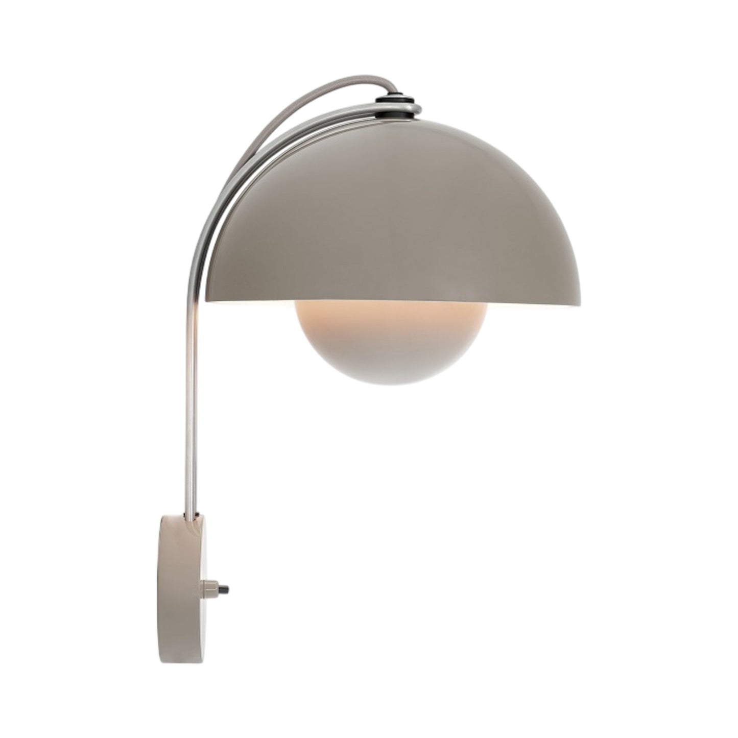 Flowerpot VP8 Wall Light in Grey Beige (Hardwired).