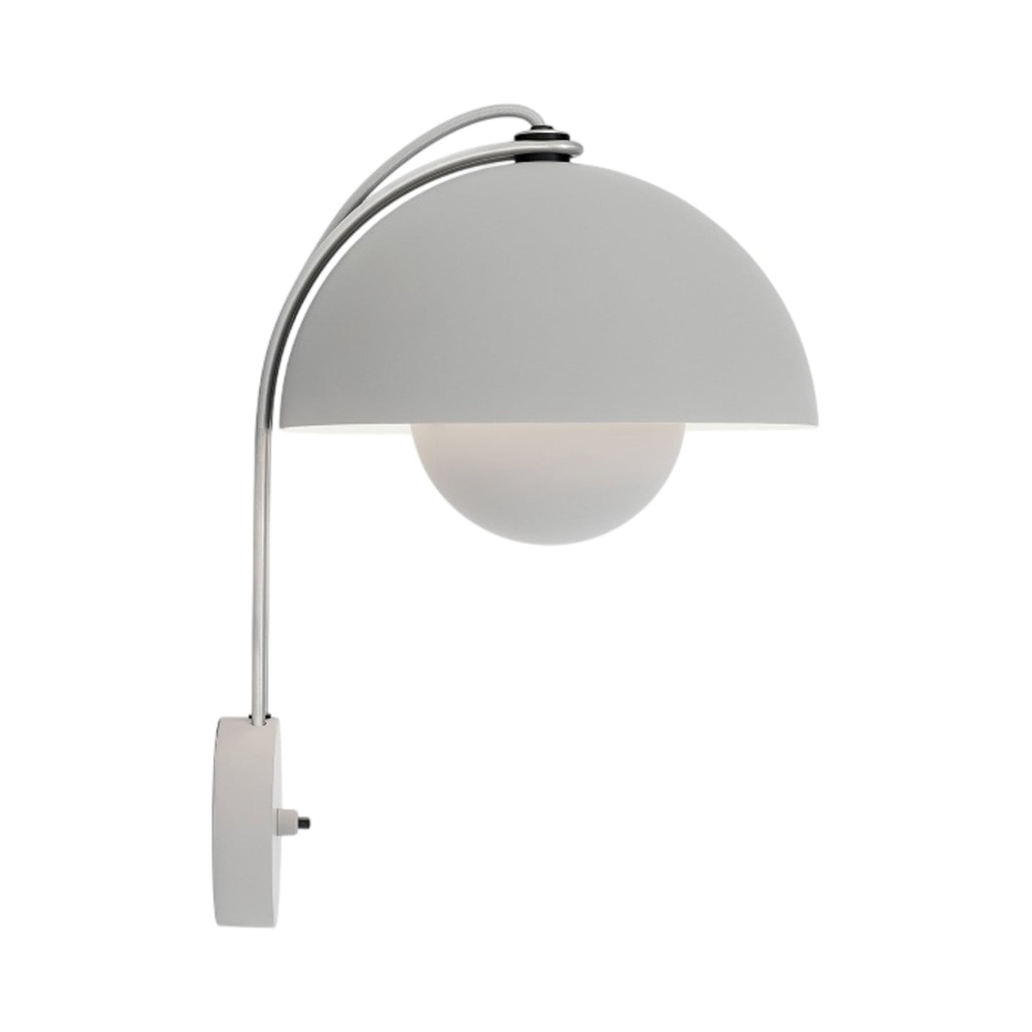 Flowerpot VP8 Wall Light in Matt Light Grey (Hardwired).