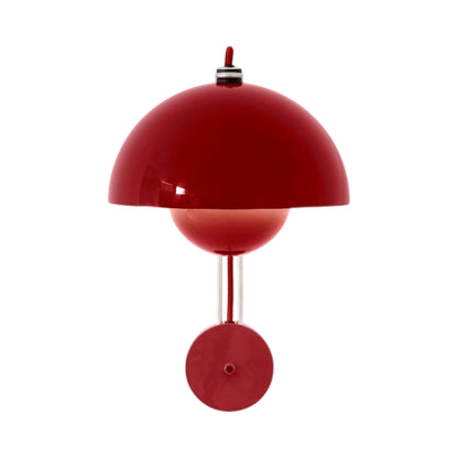 Flowerpot VP8 Wall Light in Vermilion Red (Hardwired).