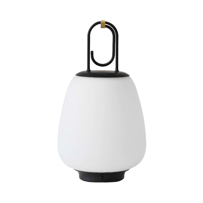 Lucca Outdoor LED Table Lamp in Black.