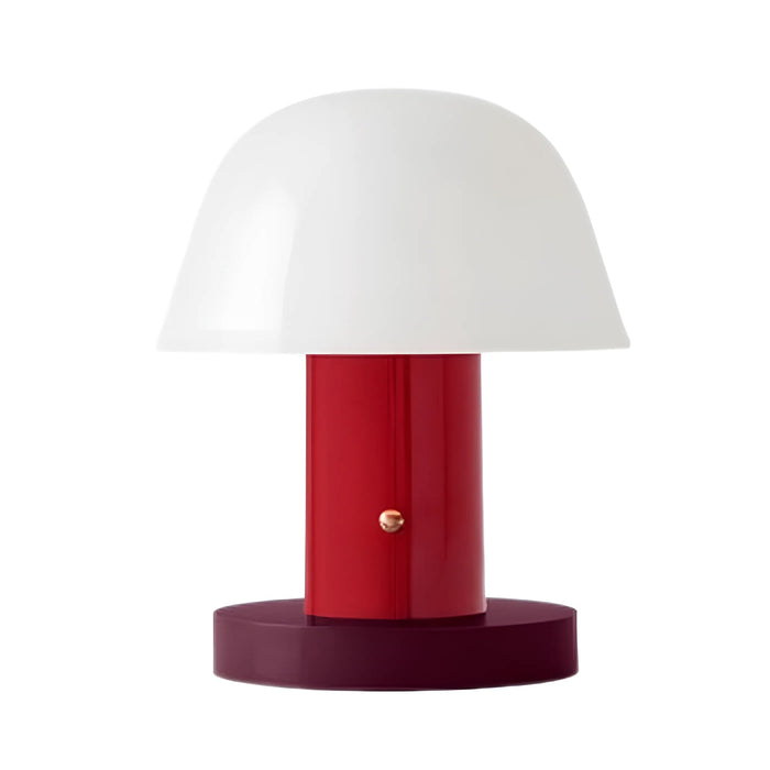 Setago Table Lamp in Maroon/Grape.