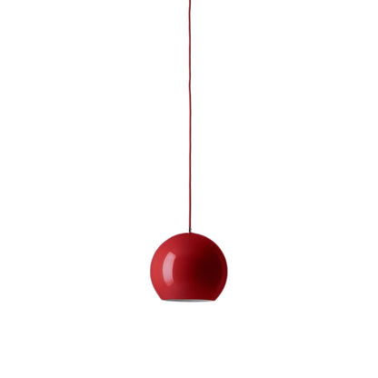 Topan VP6 Pendant Light in Vermilion Red.