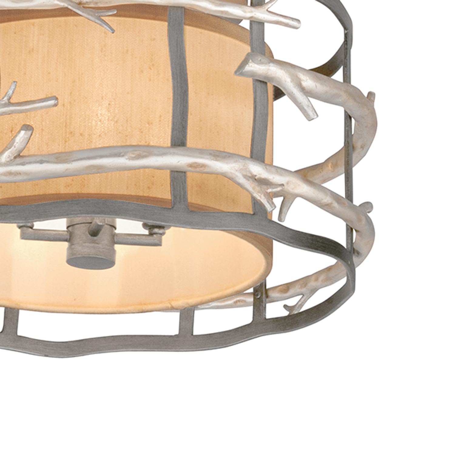 Adirondack Flush Mount Ceiling Light in Detail.