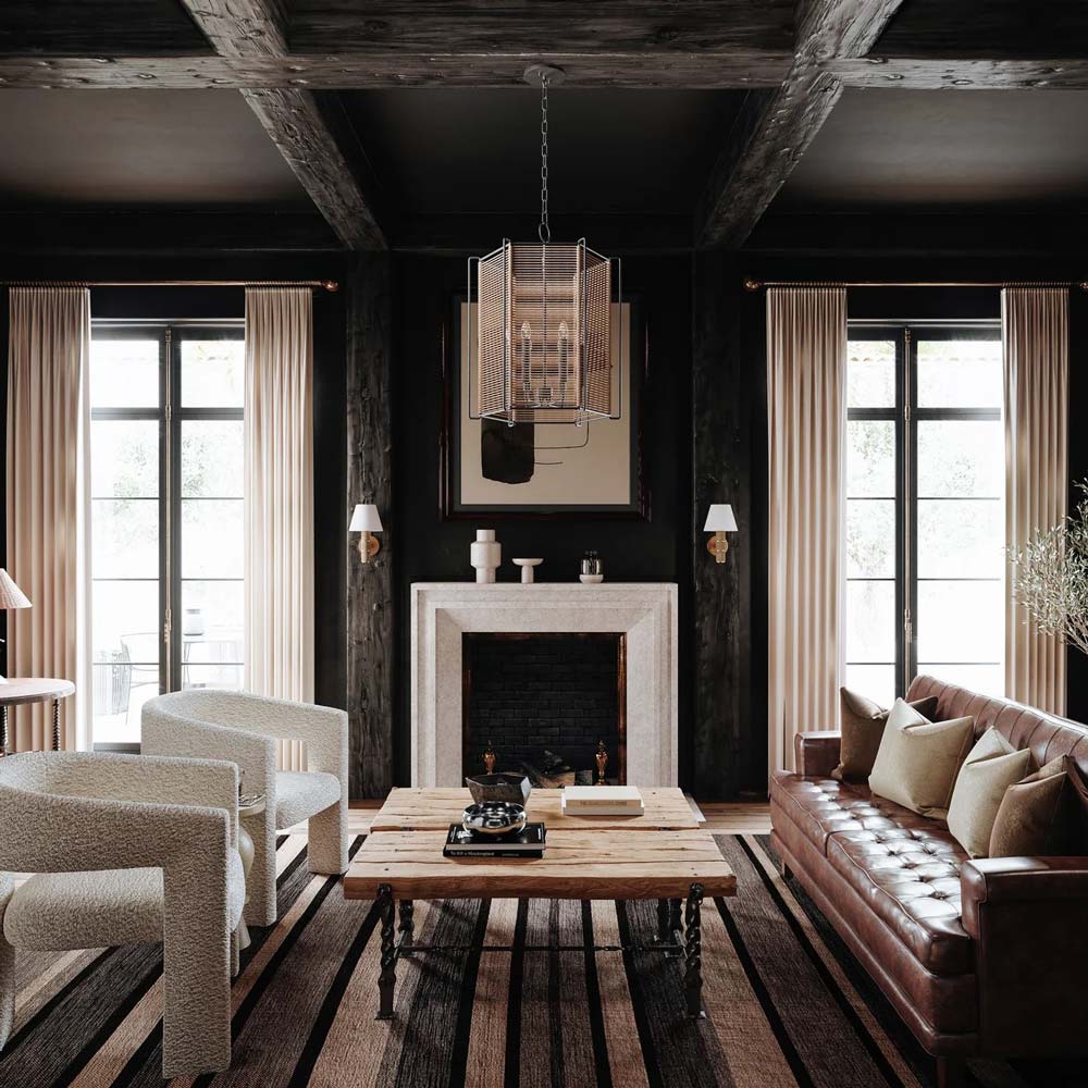 Alaric Table Lamp in living room.