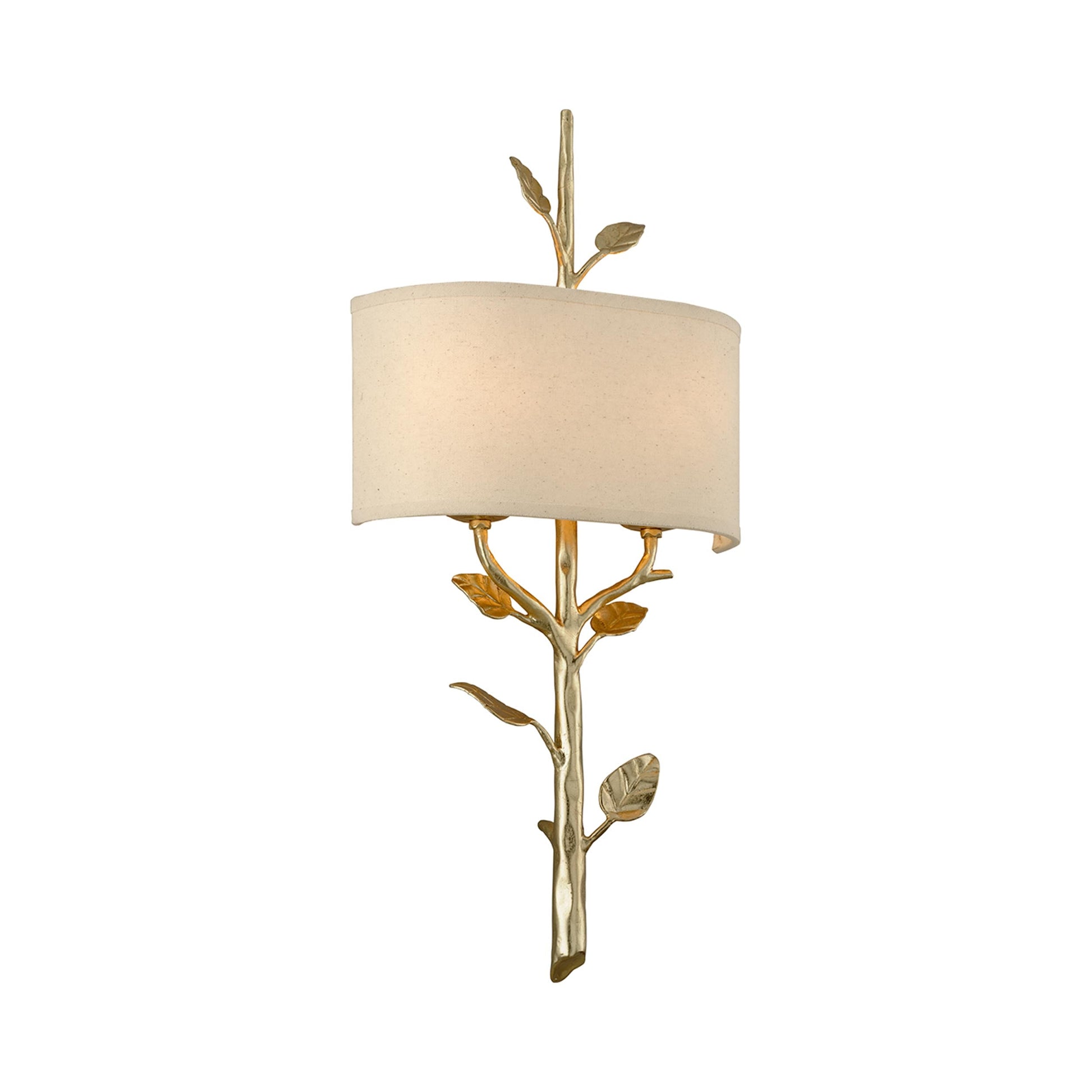 Almont Wall Light in Gold Leaf.
