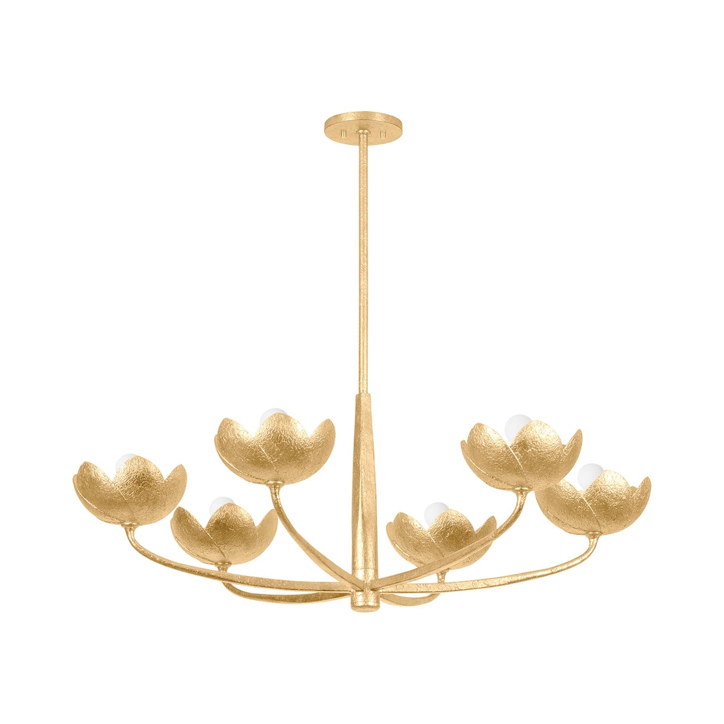 Arcata Chandelier in Vintage Gold Leaf (6-Light).