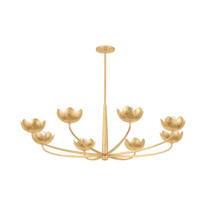 Arcata Chandelier in Vintage Gold Leaf (8-Light).