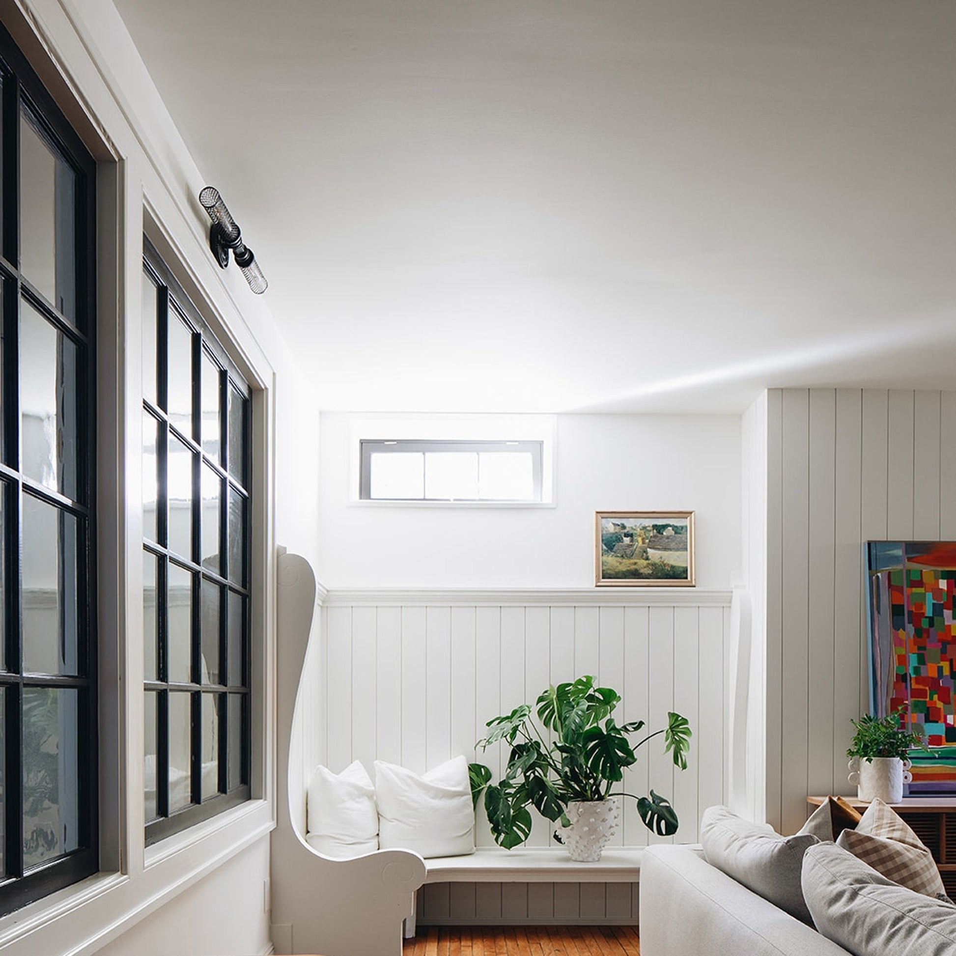 Atlas Wall Light in living room.