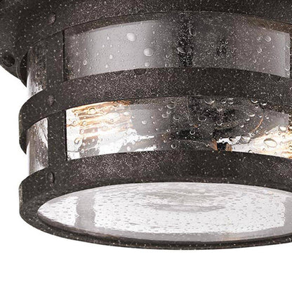 Barbosa Outdoor Flush Mount Ceiling Light in Detail.