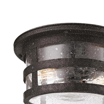 Barbosa Outdoor Flush Mount Ceiling Light in Detail.