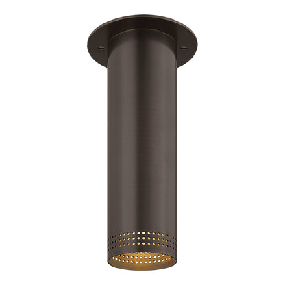 Berg Flush Mount Ceiling Light in Bronze (10-Inch).