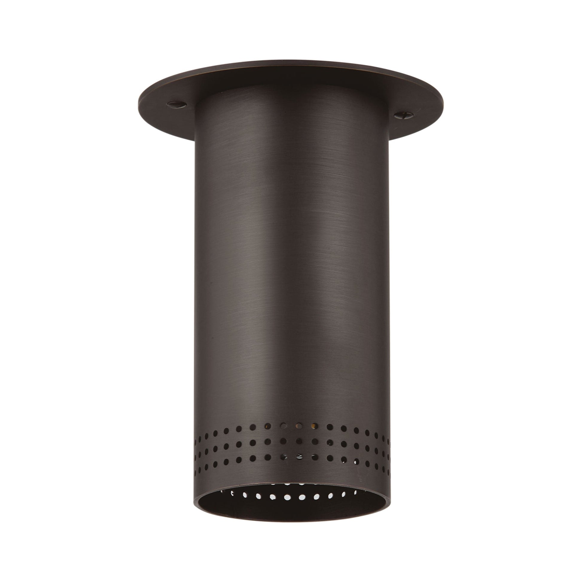 Berg Flush Mount Ceiling Light in Bronze.