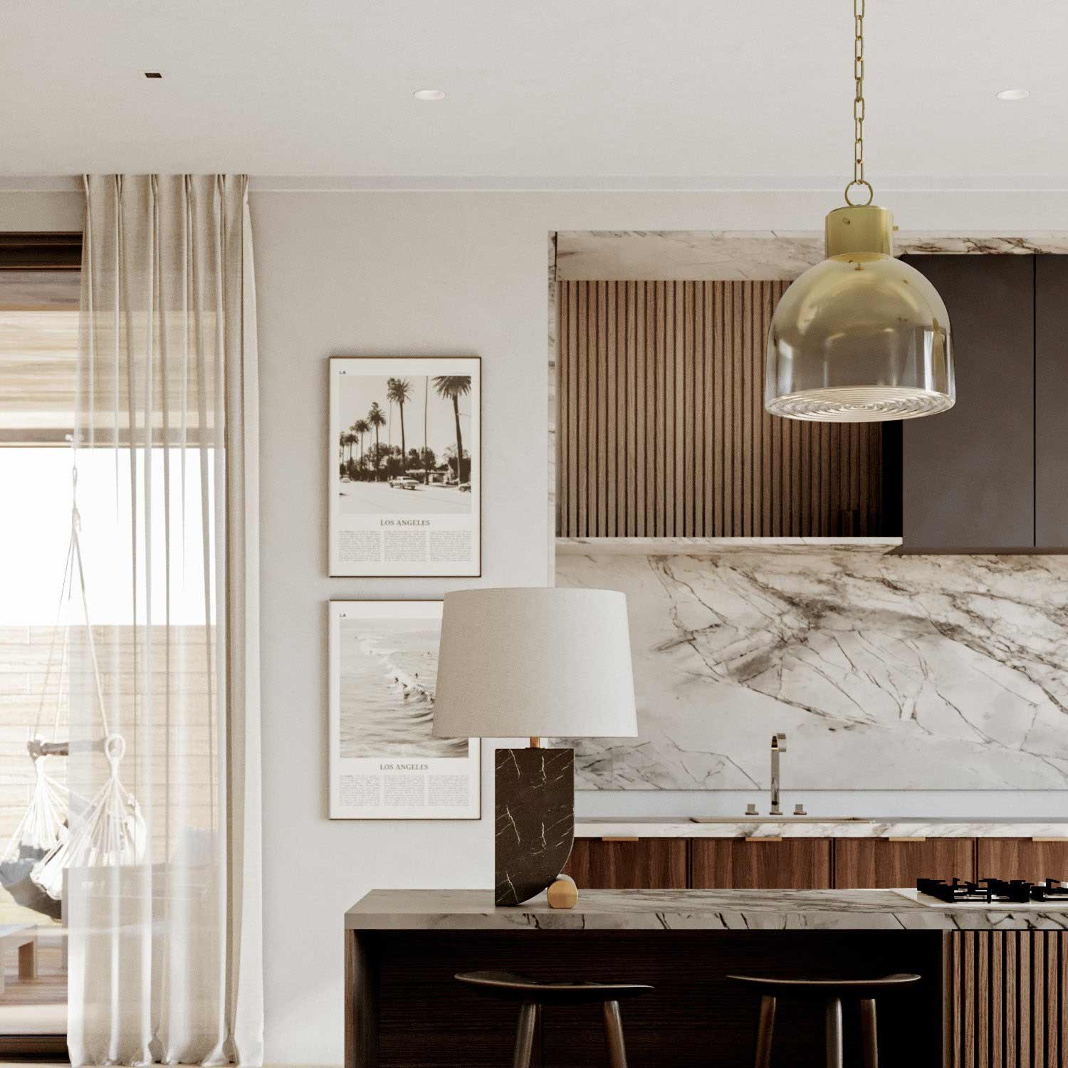 Beryl Pendant Light in kitchen.