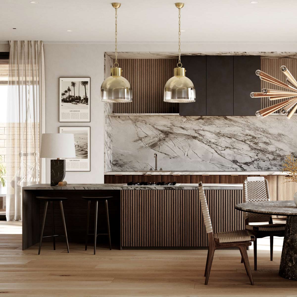 Beryl Pendant Light in kitchen.