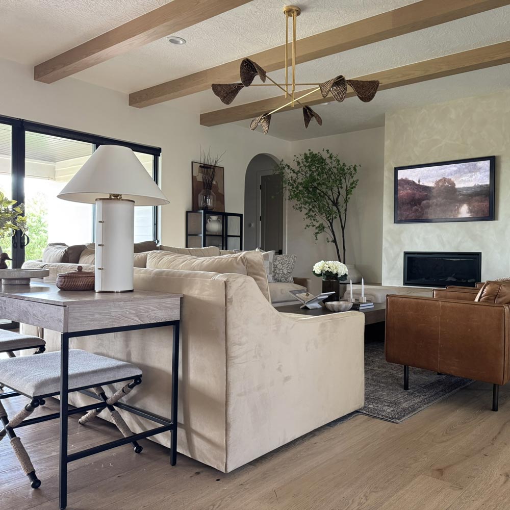 Bond Table Lamp in living room.