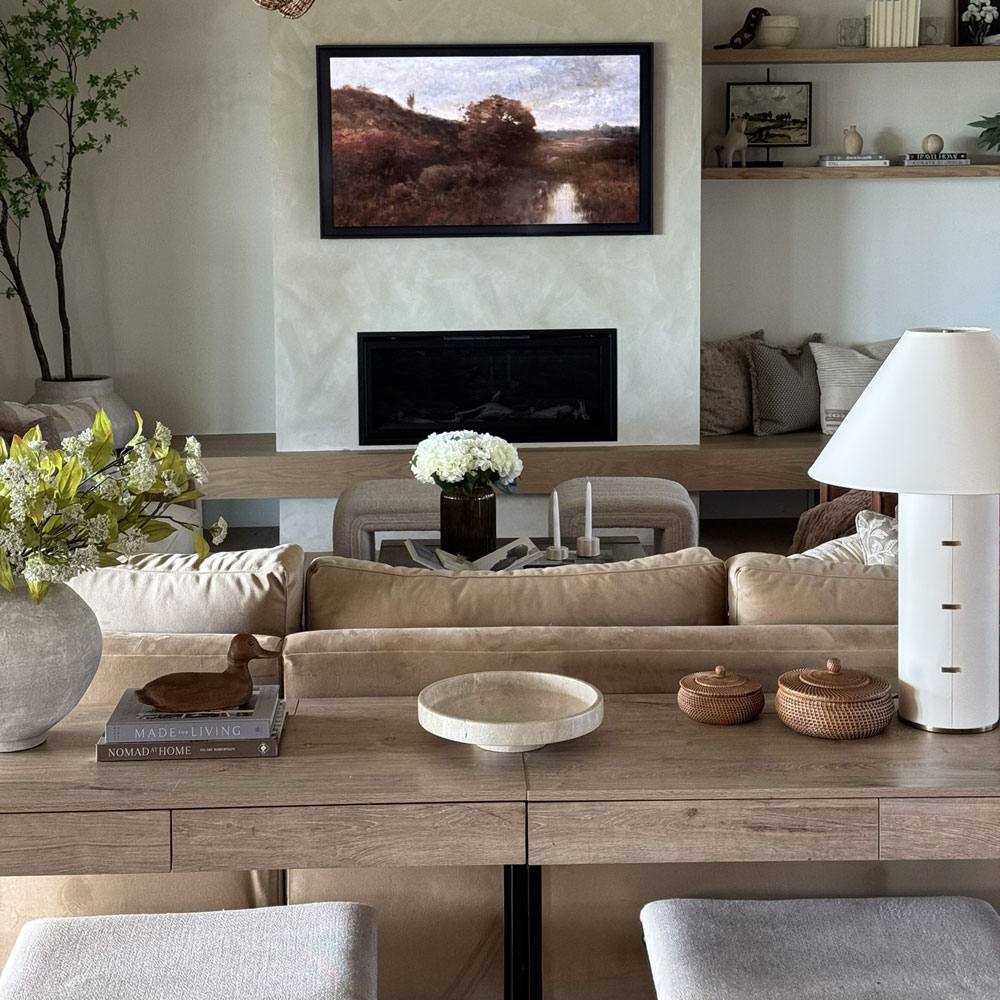 Bond Table Lamp in living room.