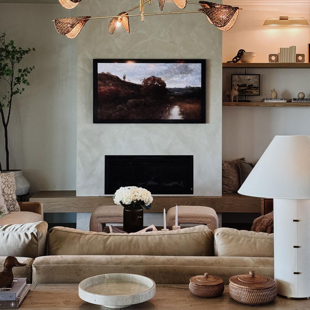 Bond Table Lamp in living room.