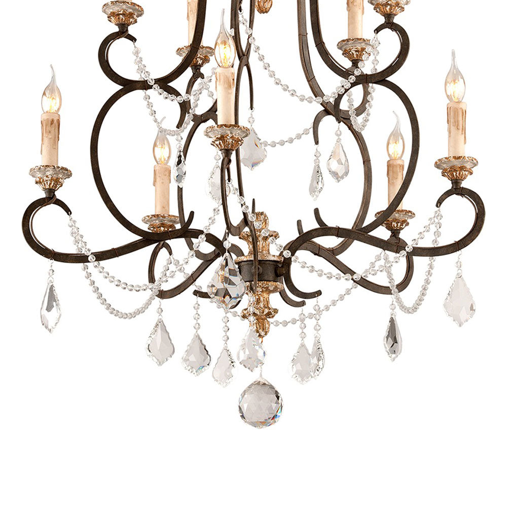Bordeaux Chandelier in Detail.