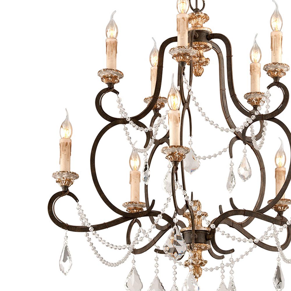Bordeaux Chandelier in Detail.