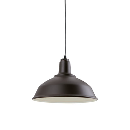 Bryson Outdoor Pendant Light in Textured Bronze.