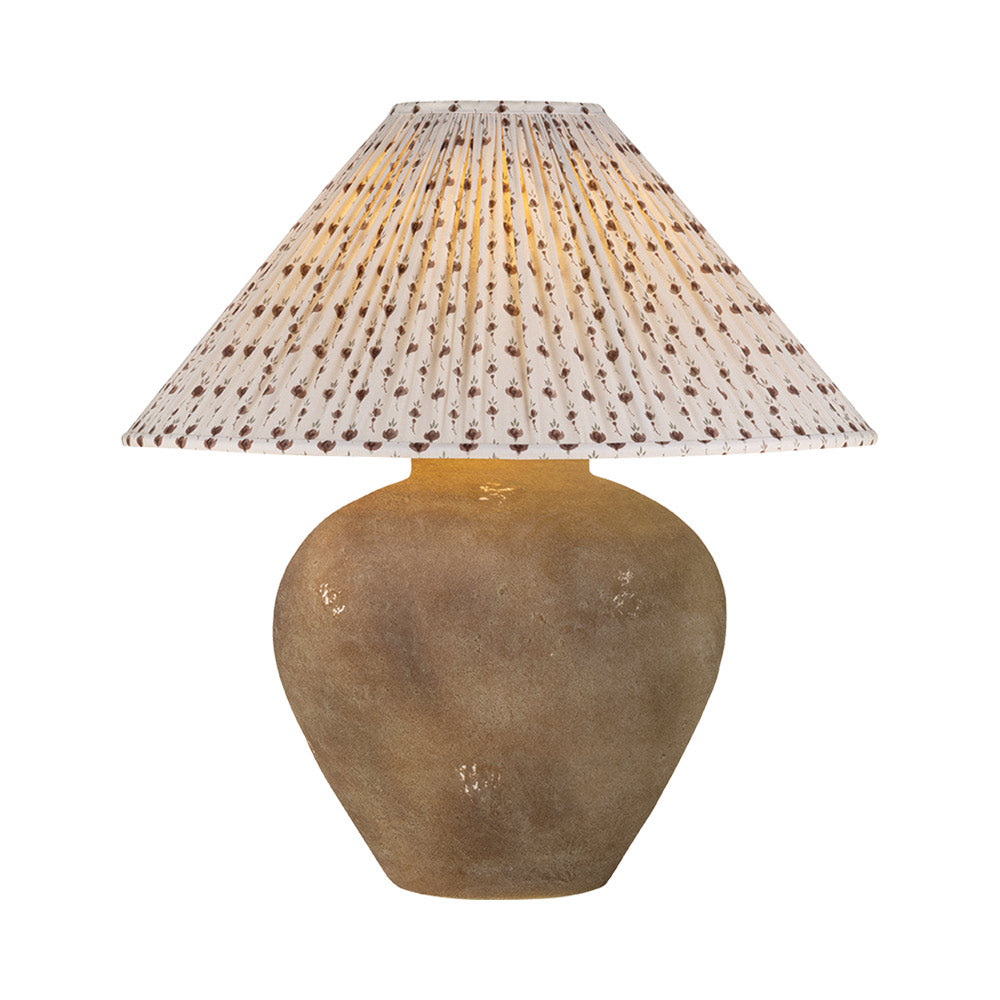 Calabria PTL1009 Table Lamp in Primrose Red.