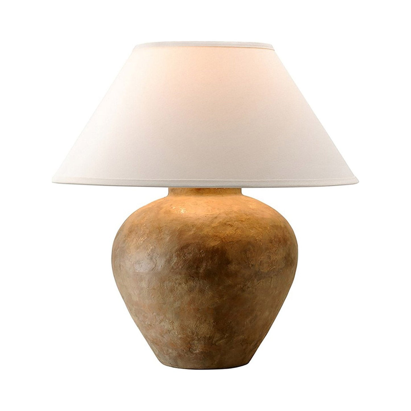 Calabria PTL1009 Table Lamp in Off White Linen.