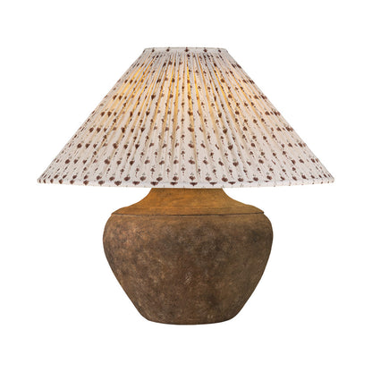 Calabria PTL1010 Table Lamp in Primrose Red.