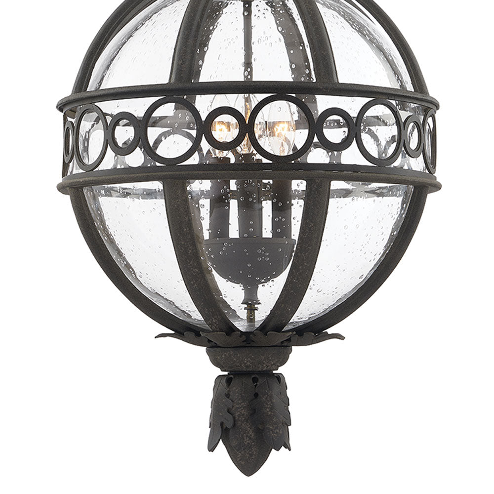 Campanile Outdoor Pendant Light in Detail.