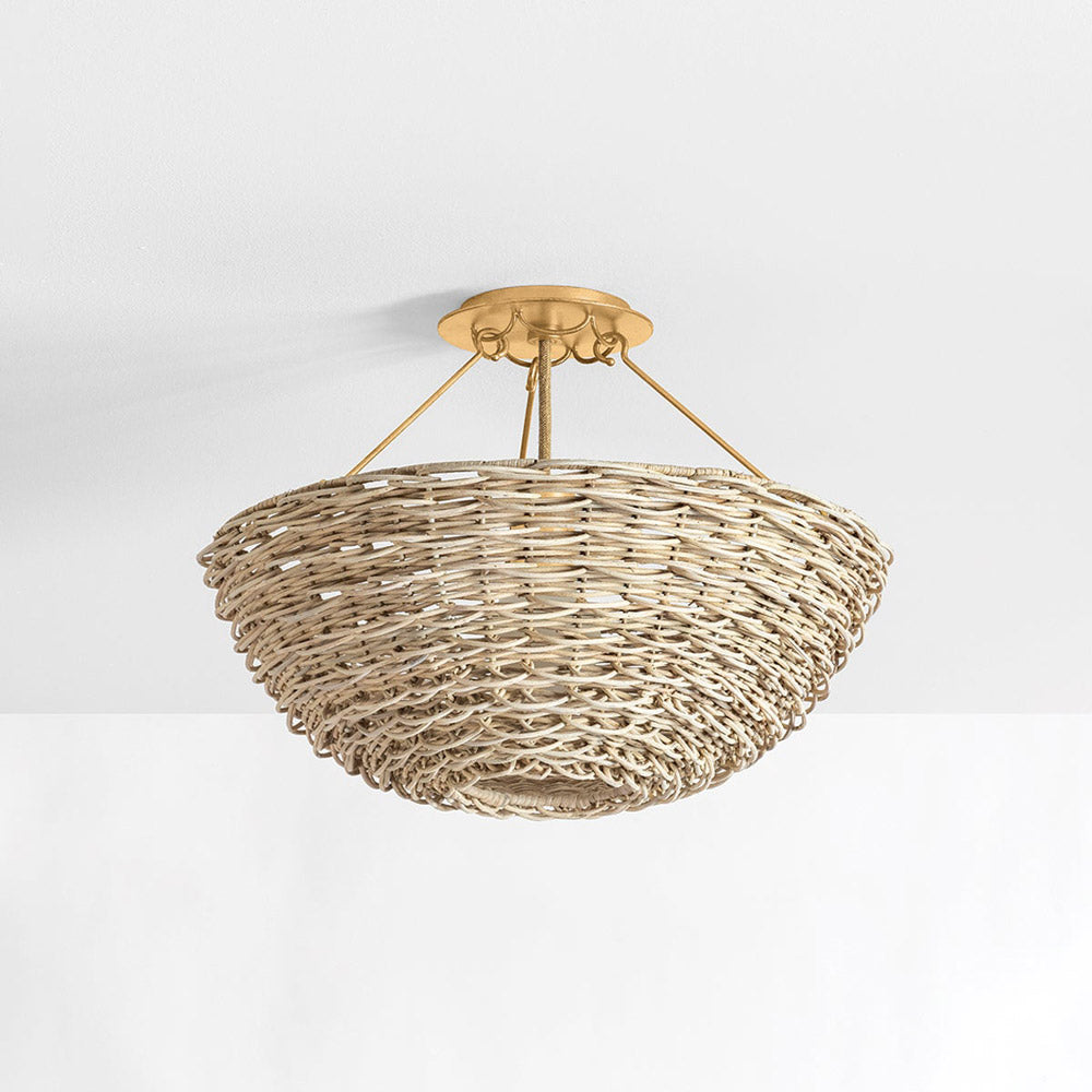 Campo Semi Flush Mount Ceiling Light in Detail.